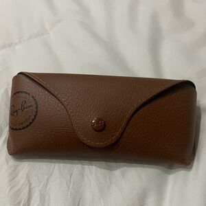 NWT Ray-Ban Sunglass Case Brown with cloth